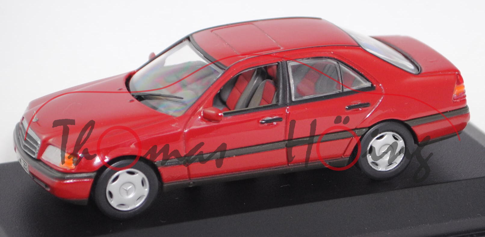 Mercedes-Benz C 180 (W 202, Modell 1993-1995), imperalrot, Esprit, Minichamps, 1:43, PC-Box