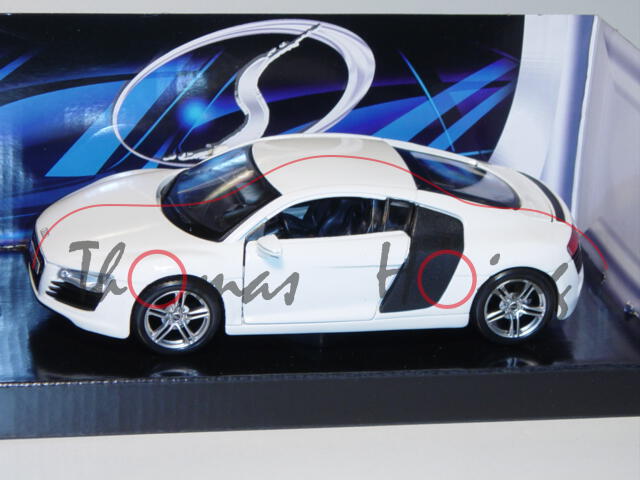 Audi R8, Mj. 2007, weiß, Maisto, 1:24, mb