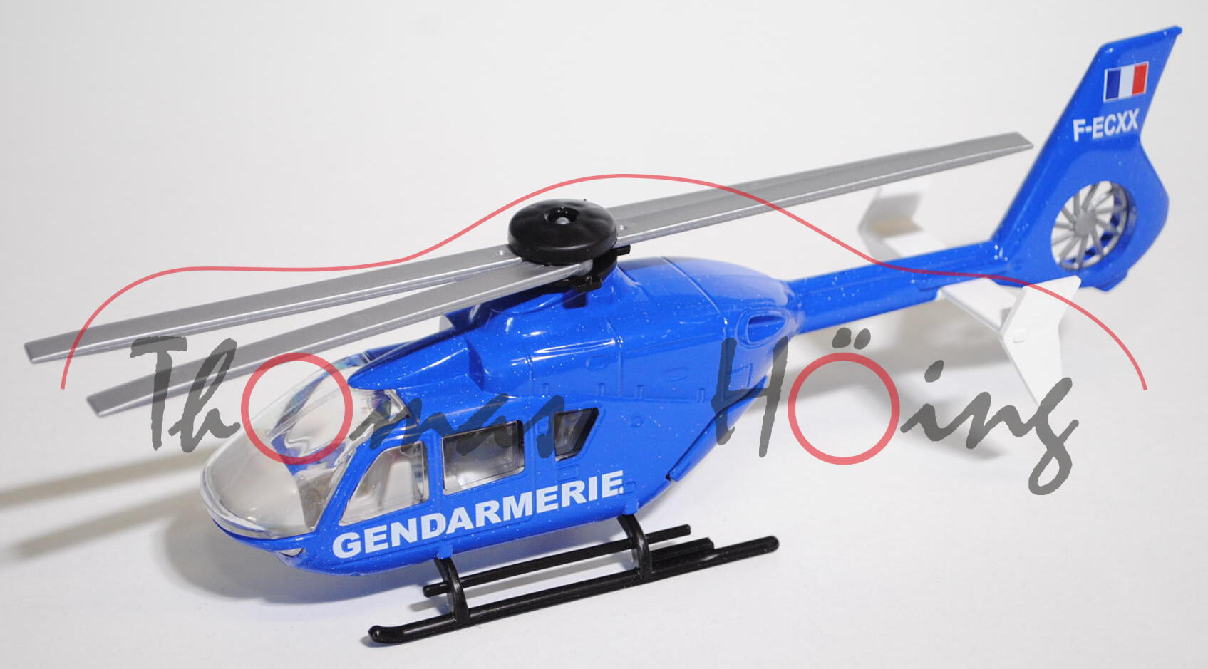 00101 Eurocopter Polizei-Hubschrauber, hell-ultramarinblau, GENDARMERIE / F-ECXX, 1:55, L15n, F1