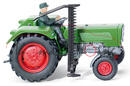 Fendt Farmer 2S mit Mähbalken, resedagrün/grau, Wiking, 1:87, mb