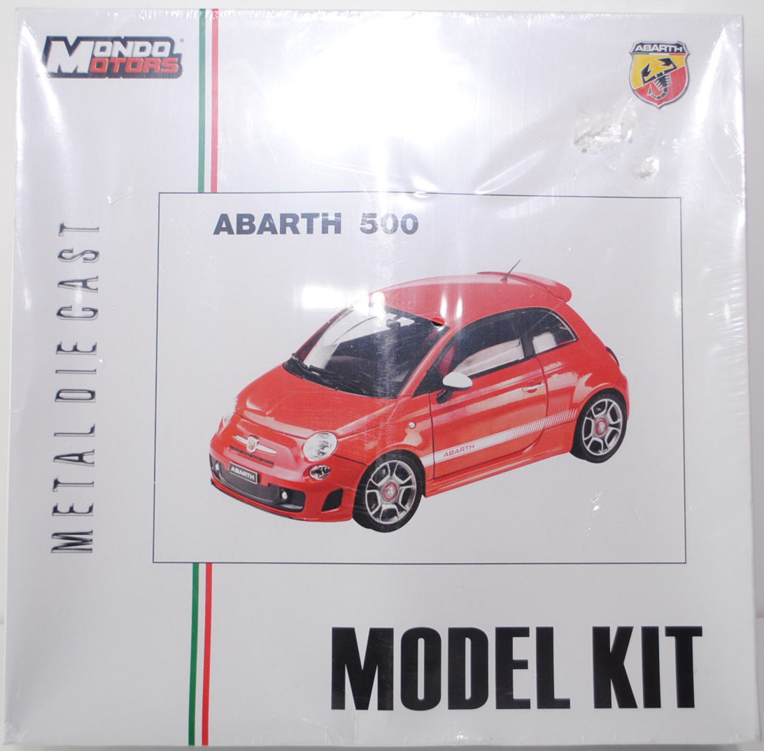 Abarth 500, Modell 2008-, passione rot, Bausatz, MondoMotors, 1:18, mb