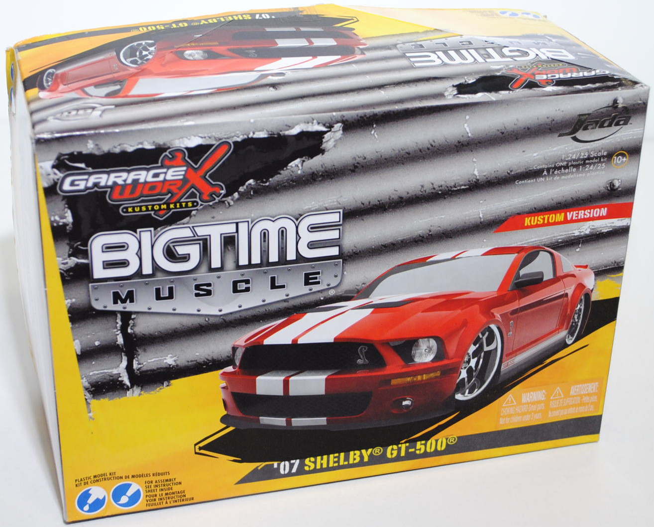 Ford Mustang Shelby GT500 (Typ V, 1. Generation), Modell 2007, rot, Bausatz / Kit, BIGTIME MUSCLE, K