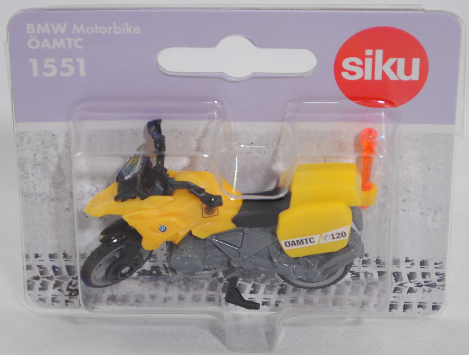 03800 A BMW R 1250 GS LCI (5. Generation, Typ K50 (0J91), Facelift 2020, Modell 2020-2023) Motorrad ÖAMTC, verkehrsgelb/basaltgrau, ÖAMTC C 120, SIKU SUPER, 1:35, P29f