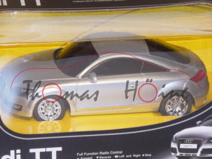 Audi TT Coupe, Mj. 2007, silber, mit Fernsteuerung, RASTAR, 1:24, mb