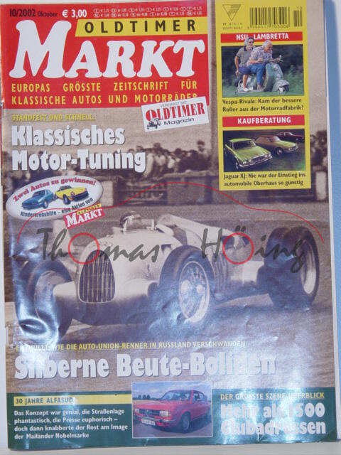 MARKT EUROPAS GRÖSSTE OLDTIMER-ZEITSCHRIFT, Heft 10, Oktober 2002