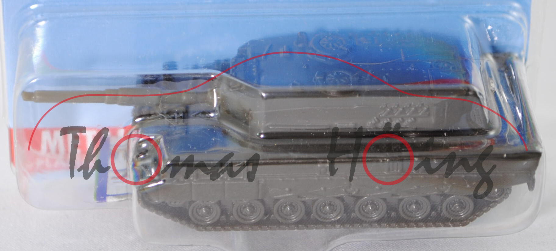 00000 Kampfpanzer Leopard 2A6 (Modell 2001-), grauoliv, Bpr. 0870 und siku-Logo mittig, SIKU, P29e