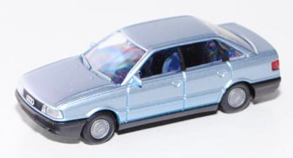 Audi 80 (B3, Typ 89), Modell 1986-1991, hell-blausilbermetallic, Rietze, 1:87, mb