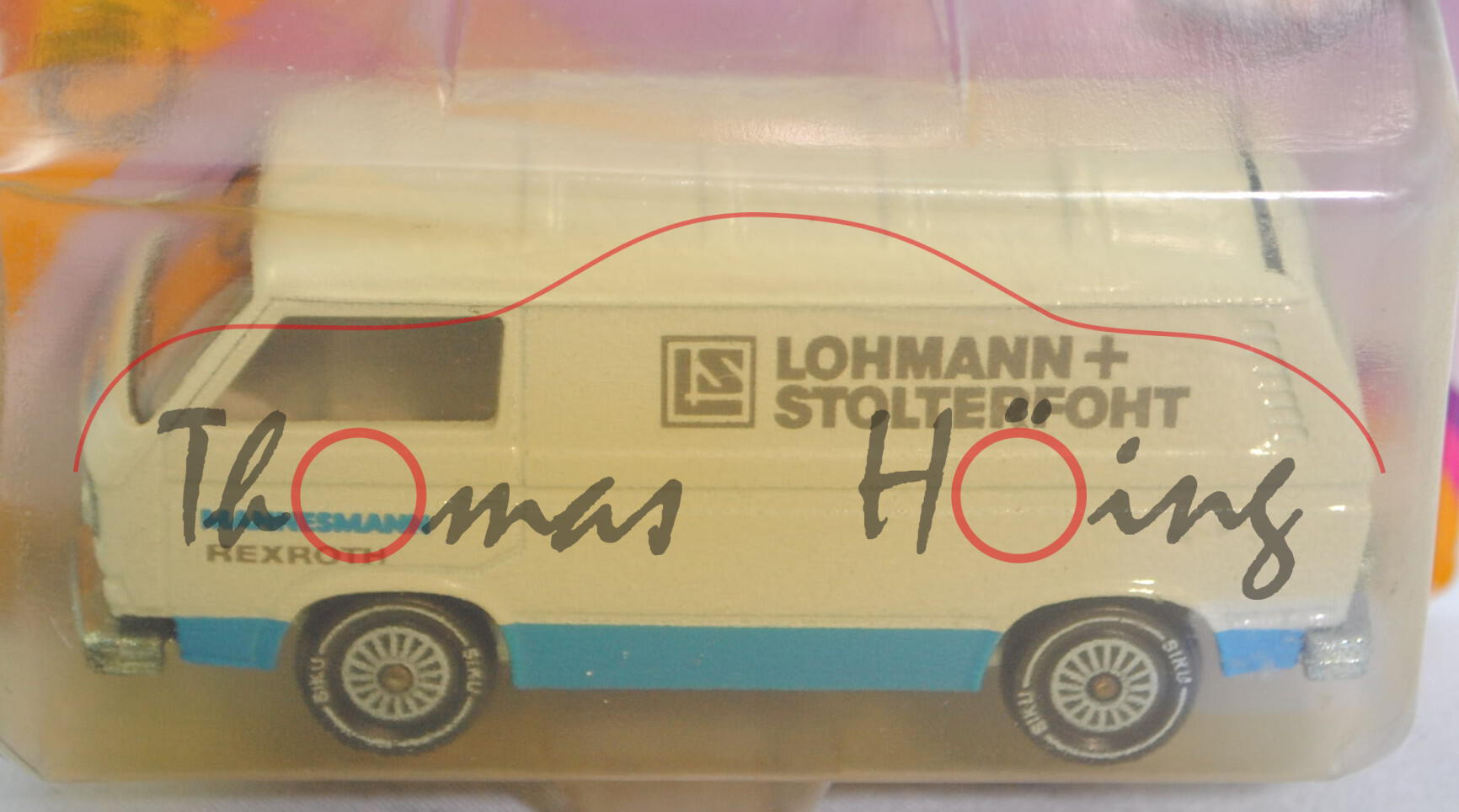 VW Transporter 2,0 Liter (Typ T3, Mod. 1979-1982), grauweiß/himmelblau, LOHMANN + / STOLTERFOHT, P23