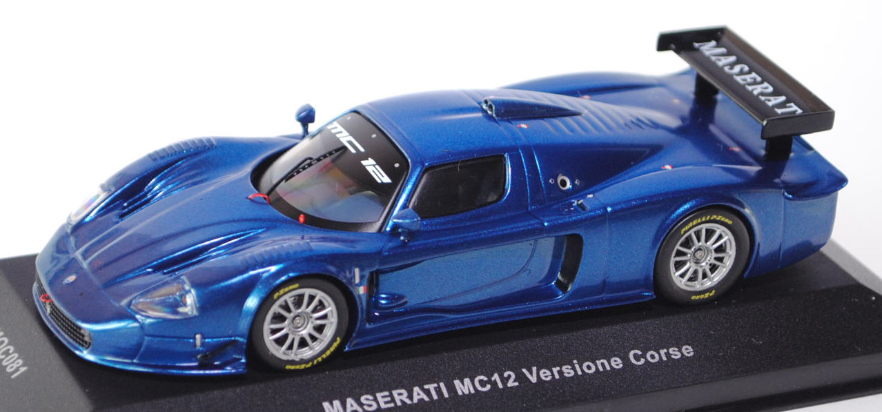 Maserati MC12 Corsa (Versione Corse), Modell 2005, victory blue, IXO MODELS®, 1:43, PC-Box