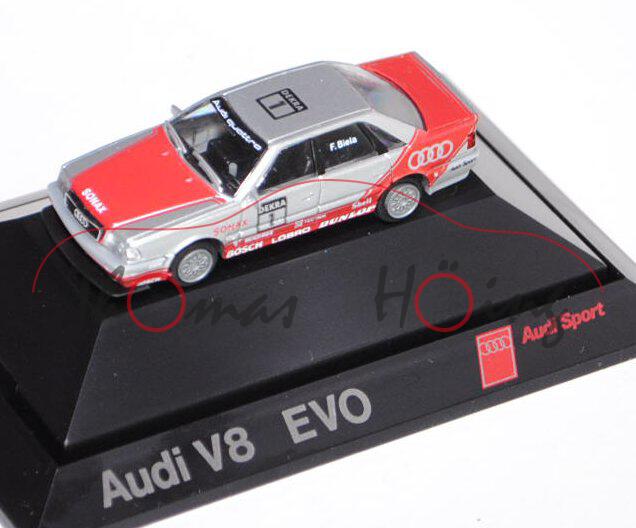 Audi V8 quattro Evo2 DTM (Typ R6, Modell 1991-1992), silber/rot, DTM Saison 1992, Team: ARZ, Fahrer: