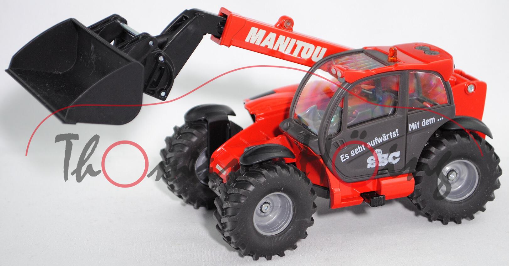 00000 SSC 09 2021 Manitou MLT 840-137 PS Teleskoplader, rot/grau, SIKU FARMER, 1:32, L17mpK