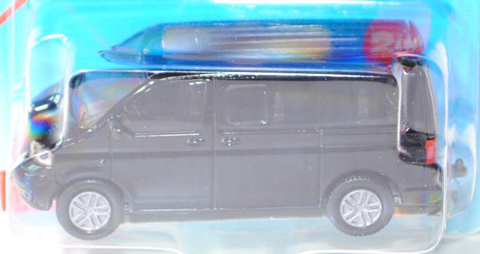 00008 VW T5 Multivan (Typ 7H, Modell 2003-2009), schwarz, innen schwarz, Lenkrad schwarz, ohne Numme