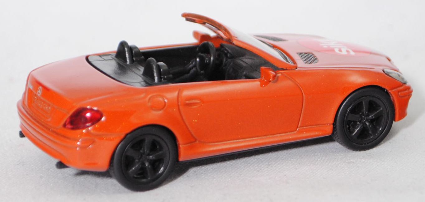 99900 EU Mercedes-Benz SLK 350 (interne Baureihenbezeichnung R 171, Vor-MoPf, Modell 2004-2008), energy orange, siku-Logo auf der Motorhaube, SIKU SUPER, 1:55, m (Limited Edition)
