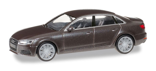 Audi A4 (B9, Typ 8W, Modell 2015-2019), argusbraun metallic, Herpa, 1:87, mb