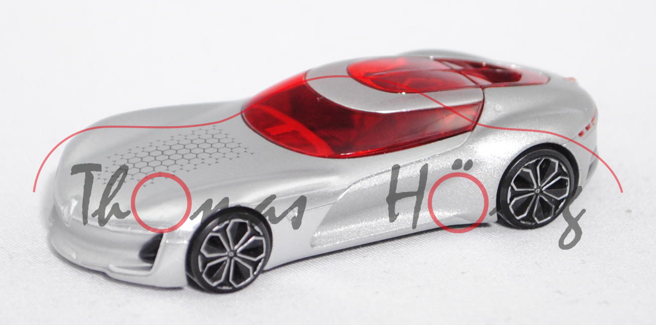 Renault TreZor Concept Car, silber, Verglasung rot, Präsentation: Autosalon Paris 2016, ca. 1:65, mb