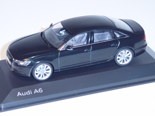 Audi A6, Mj. 2011, phantomschwarz, Schuco, 1:43, Werbeschachtel