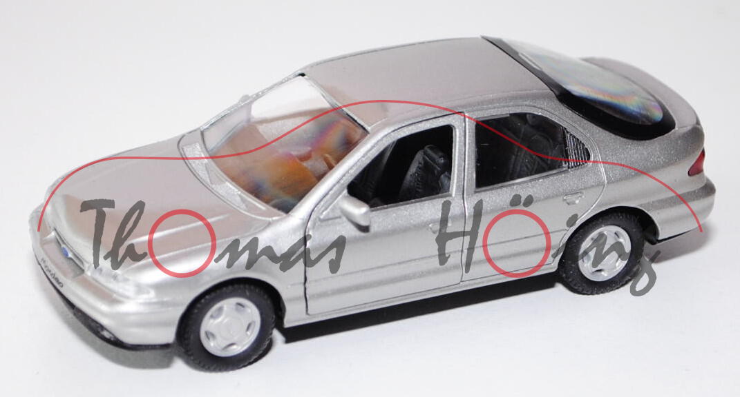 Ford Mondeo Fließheck (Typ GBP), Modell 1993-1996, silber, Türen + Heckklappe zu öffnen, GAMA mini, 