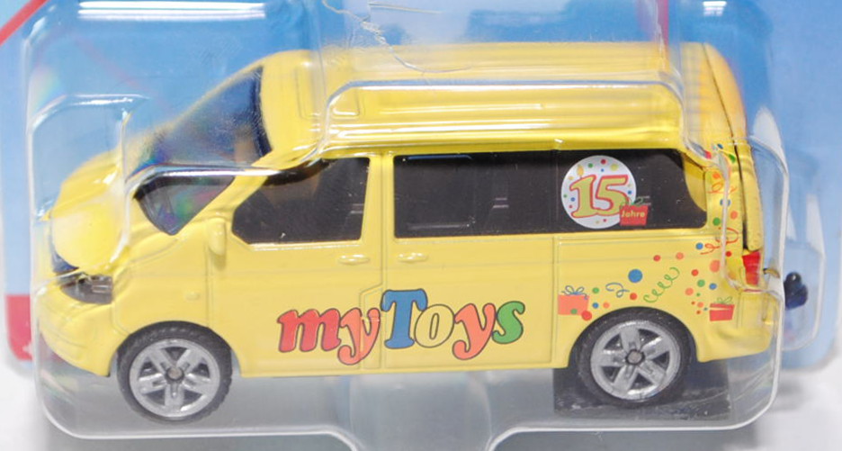 00410 VW T5 facelift Multivan, Modell 2009-, zinkgelb, myToys / 15 Jahre, P29e