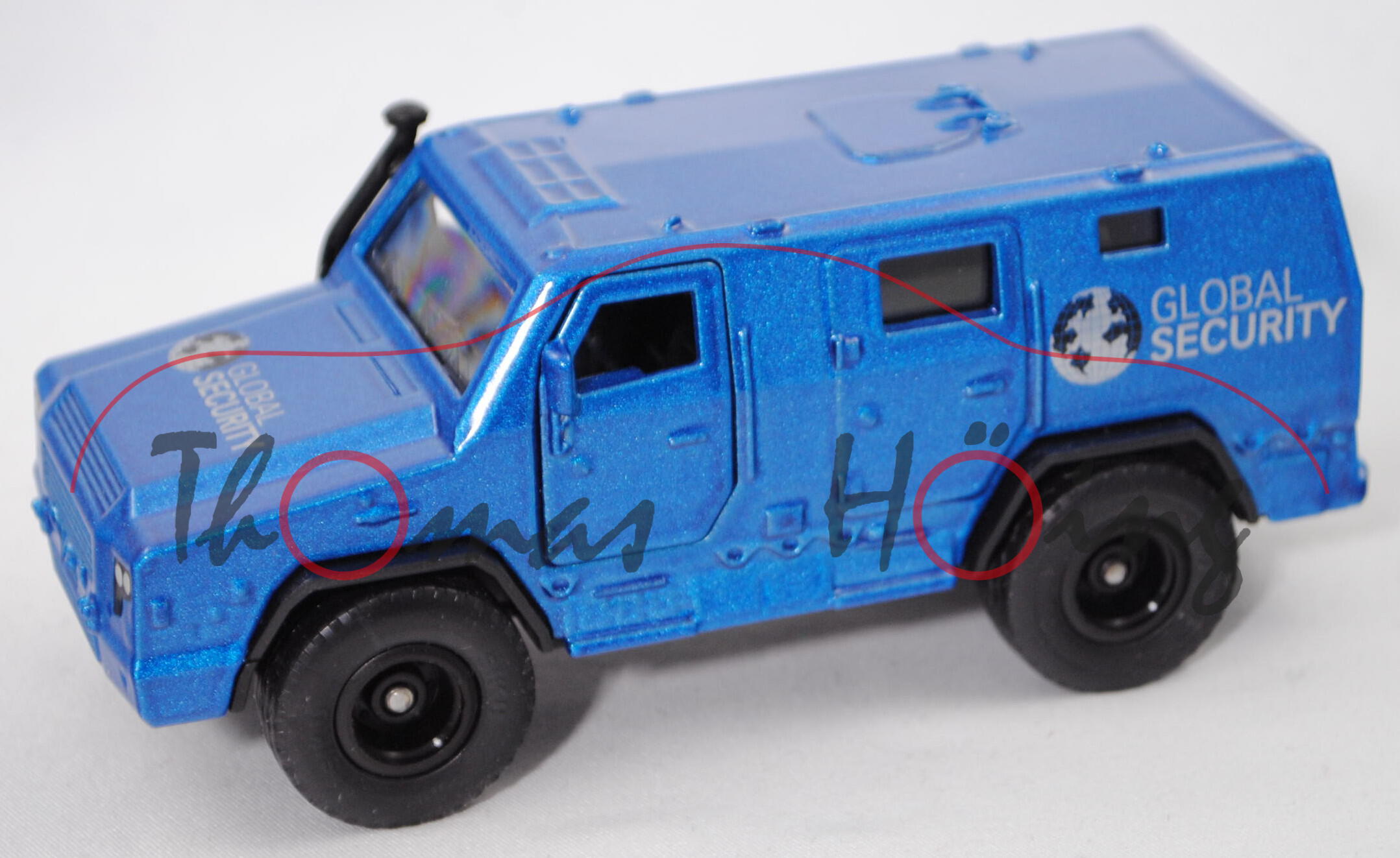 00000 RMMV SURVIVOR R (Mod. 2016-) Geldtransporter, blaumet., GLOBAL / SECURITY, SIKU, 1:50, L17mpP