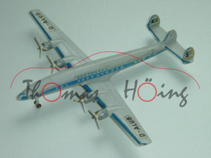 Lockheed L 1649 A Super-Star-Constellation, LUFTHANSA / D-ALUB, Propeller cremeweiß, 1:250, ohne Zet