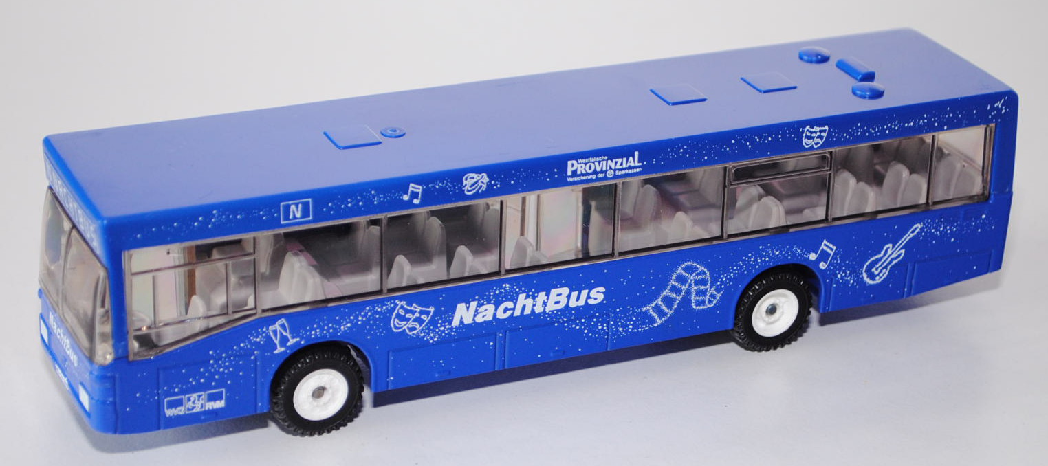 Linienbus Mercedes O 405 N, ultramarinblau, NachtBus / WVG RVM / Westfälische PROVINZIAL / Versicher