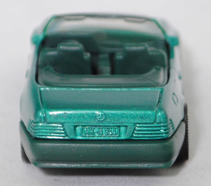 00004 Mercedes-Benz 500 SL (R 129, Modell 1989-1992), türkisgrünmetallic, Stern im Kühlergrill silber, Heckklappe mit Stern, Hong, B7, SIKU SUPER, 1:55, m