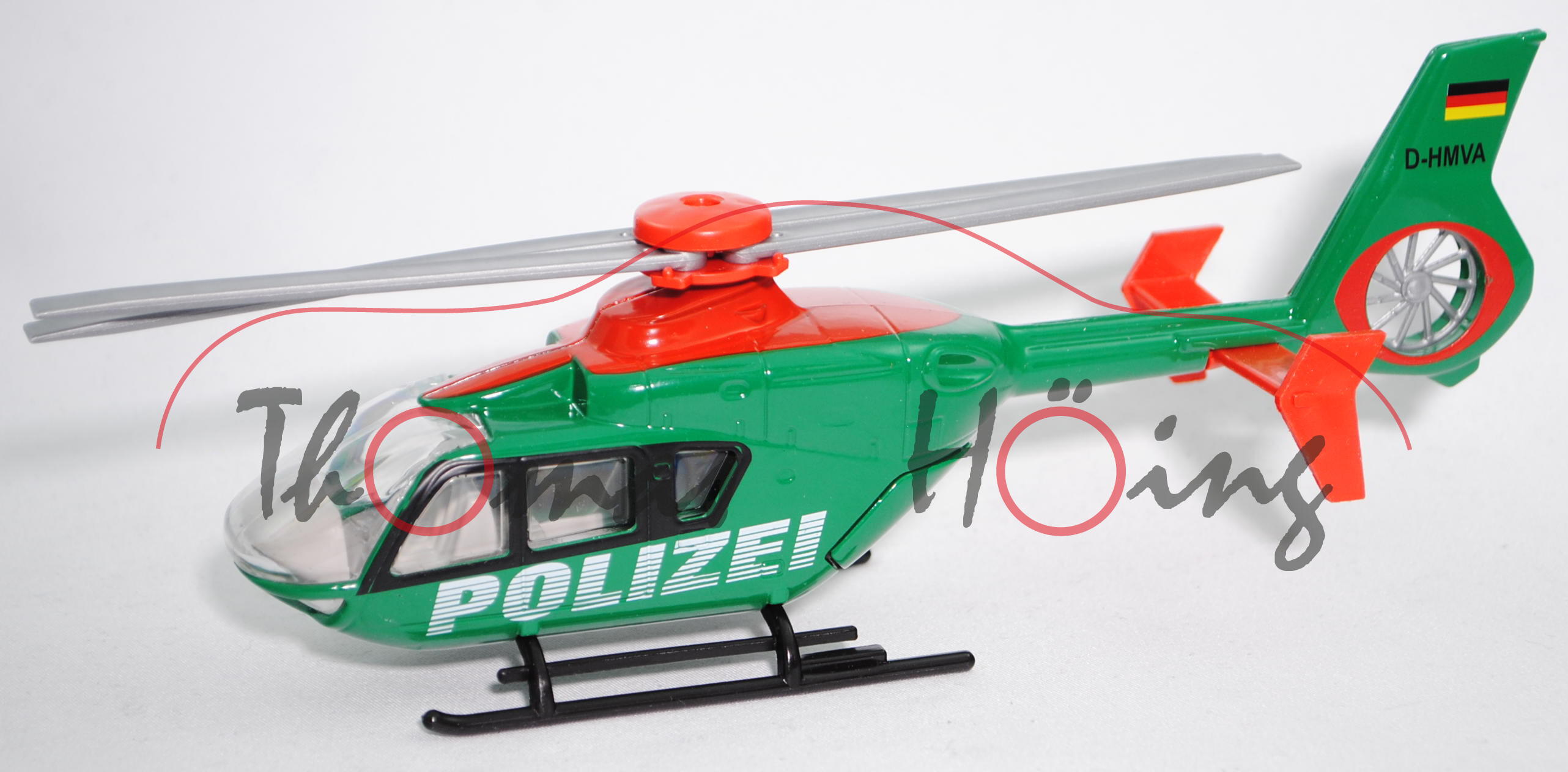 00002 Eurocopter EC 135 (Mod. 96-13) Polizei-Hubschrauber, grün, POLIZEI / D-HMVA, L15n