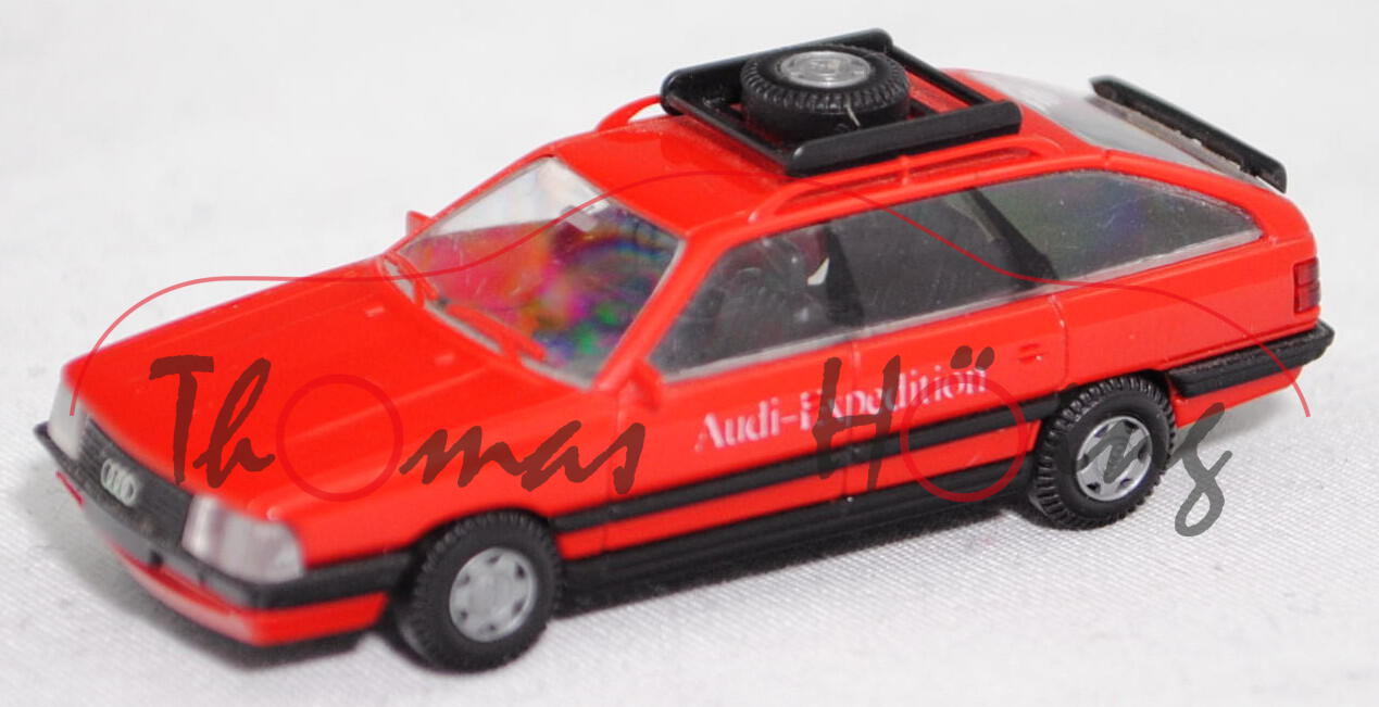 Audi 200 Avant Turbo quattro (Baureihe C3, Typ 44, Mod. 1985-1987) Expedition, rot, Rietze, 1:87, mb