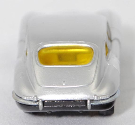 00004 Jaguar E-Type 2+2 SI Coupé 4.2 Liter (Serie 1, Typ 2+2-Sitzer Coupé, Modell 1966-1967), silber, innen gelb, Germ, Verglasung gelb, R10 weiß, SIKU SUPER, 1:61, P12h mit ®