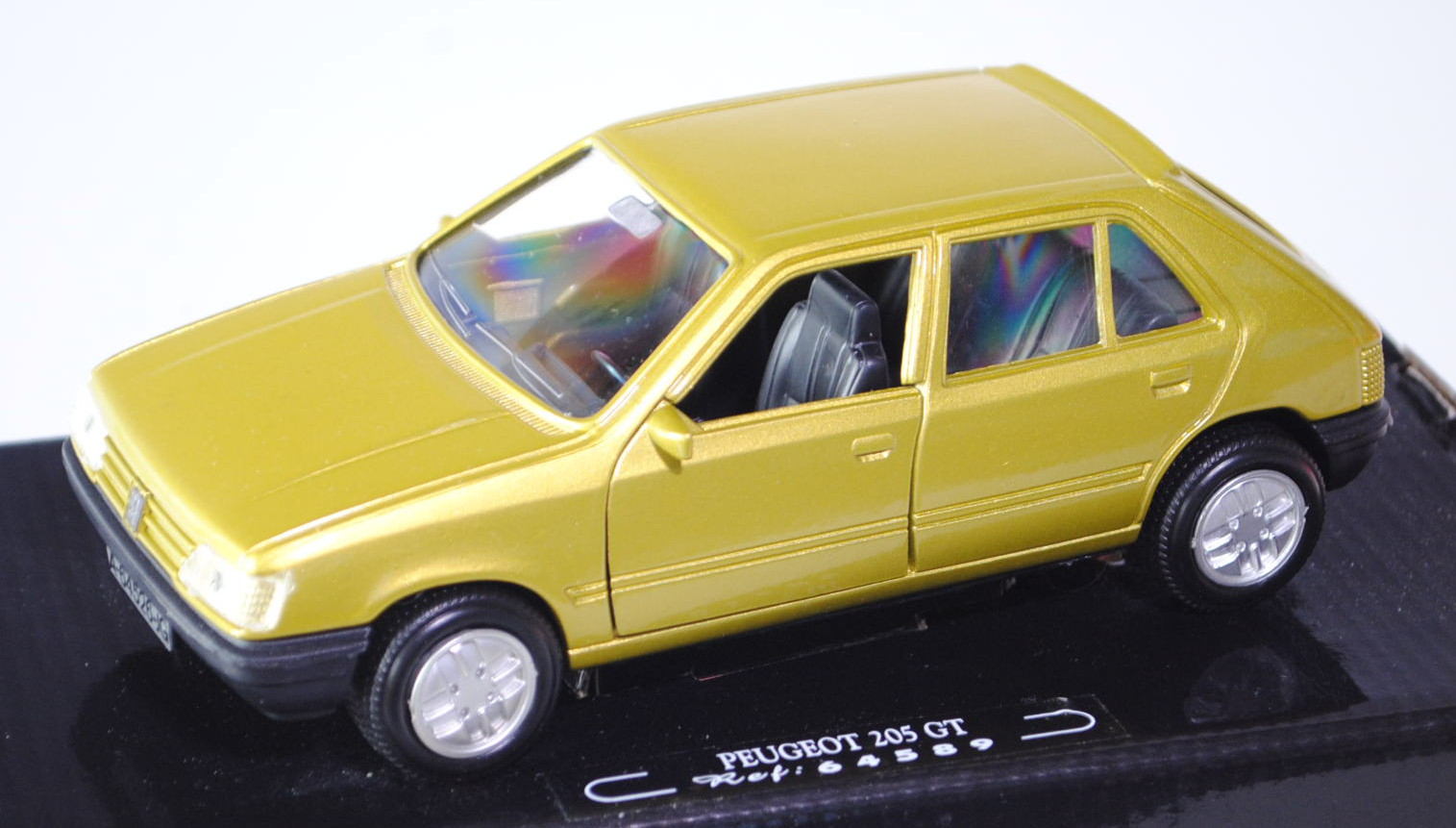 Peugeot 205 GT, Modell 1983-1990, currygelbmetallic, Vortertüren zu öffnen, Guiloy ORIGINALS MINIATU