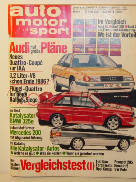 auto motor und sport, Heft 8, 17. April 1985