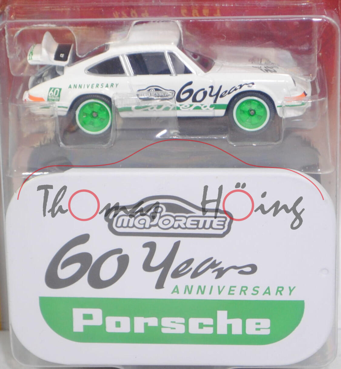 Porsche 911 Carrera RS 2.7 Touring (Urmodell, Mod. 72-73), grand-prix-weiß, majorette, 1:56, Blister