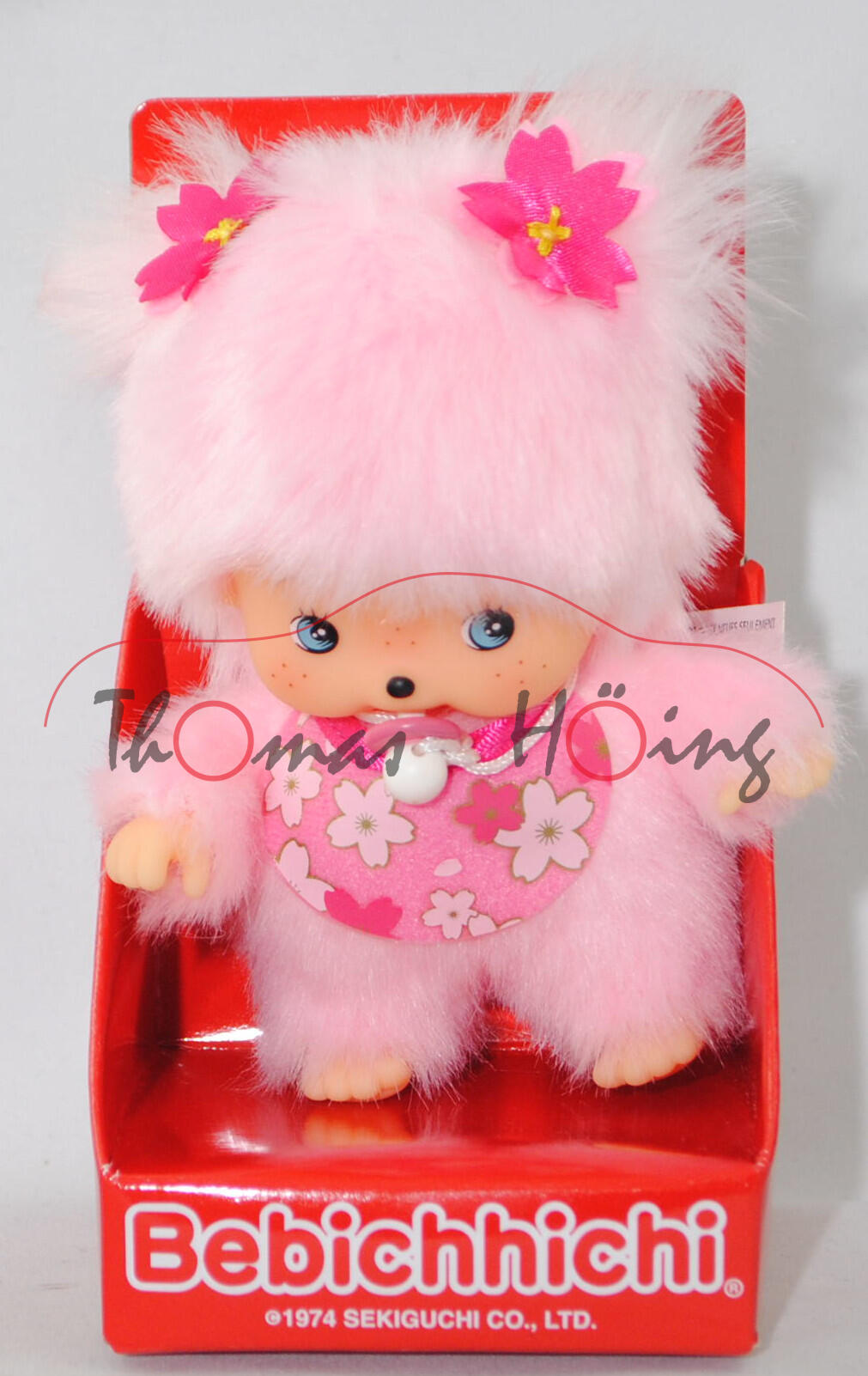 Bebichhichi (Monchhichi) - Cherry Blossom S-size Girl (Kirschblüten Mädchen), 15 cm groß, Sekiguchi