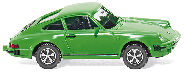 Porsche 911 SC (G-Modell, Modell 1977-1979, Baujahr 1978), grün, Chassis schwarz, Wiking, 1:87, mb