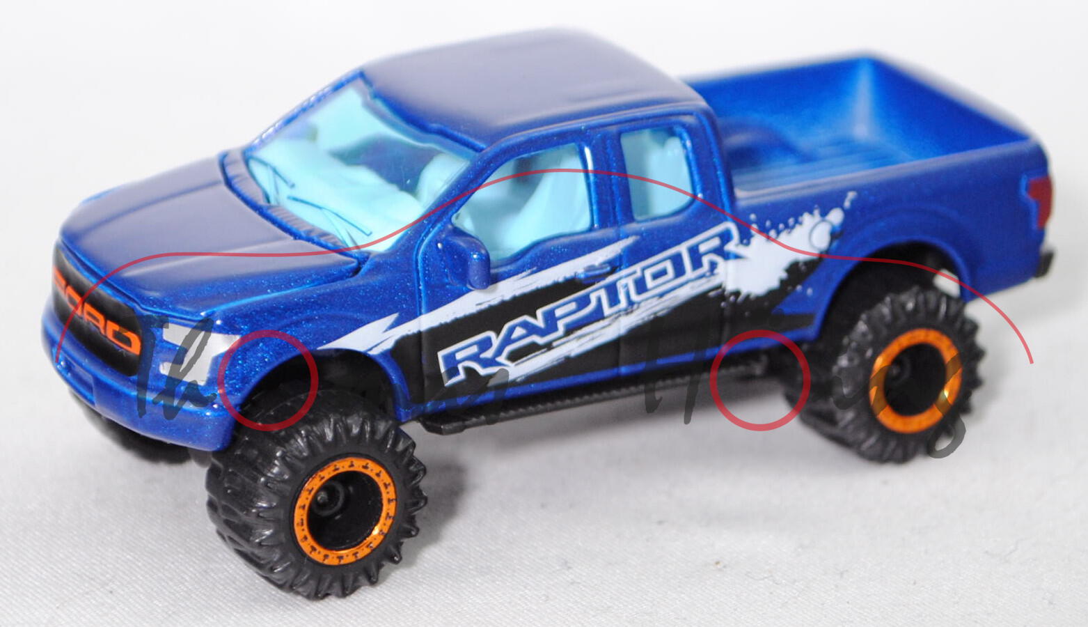 Ford F-150 RAPTOR SuperCab (Mod. 16-18) JUMPSTAR/OFFROAD, d.-ultramarinblaumet., majorette