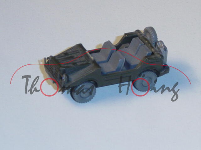 DKW Munga Bundeswehr, olivgrün, Frontscheibe weg, Wiking, 1:87