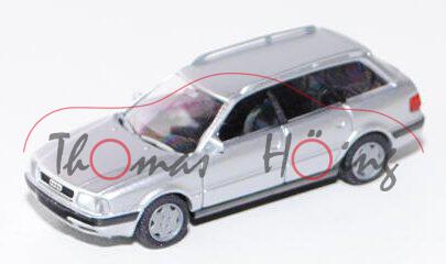 Audi 80 Avant (B4, Typ 8C), Modell 1992-1995, silbermetallic, Rietze, 1:87, mb