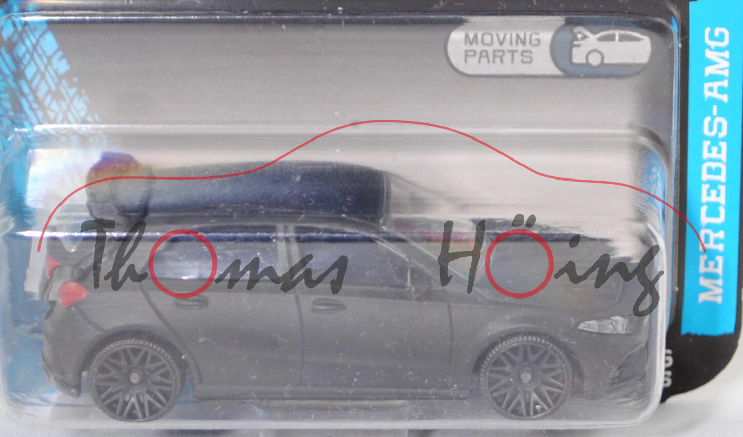 Mercedes-AMG A 35 4Matic ((4. Generation A-Klasse, W 177, Vor-MoPf, Modell 2018-2022) (Nr. 232H), mattschwarz, majorette, 1:59, Blister (MERCEDES-AMG PREMIUM CARS)