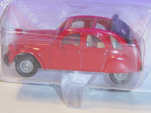 00002.2 Citroen 2 CV 6 (Modell 1975-1990), signalrot, innen achatgrau, Lenkrad schwarz, P26