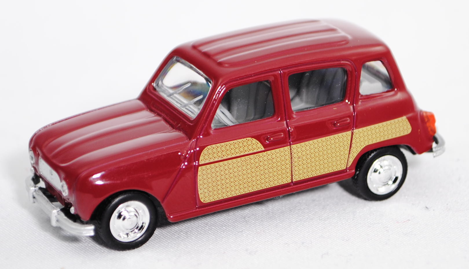Renault 4L Parisienne (1. Serie, auch R4 genannt, Typ 1123, Vorfacelift, Modell 1963-1967), bordeaux (purpurrot/grünbeige), Norev CLASSIC, 1:54, mb