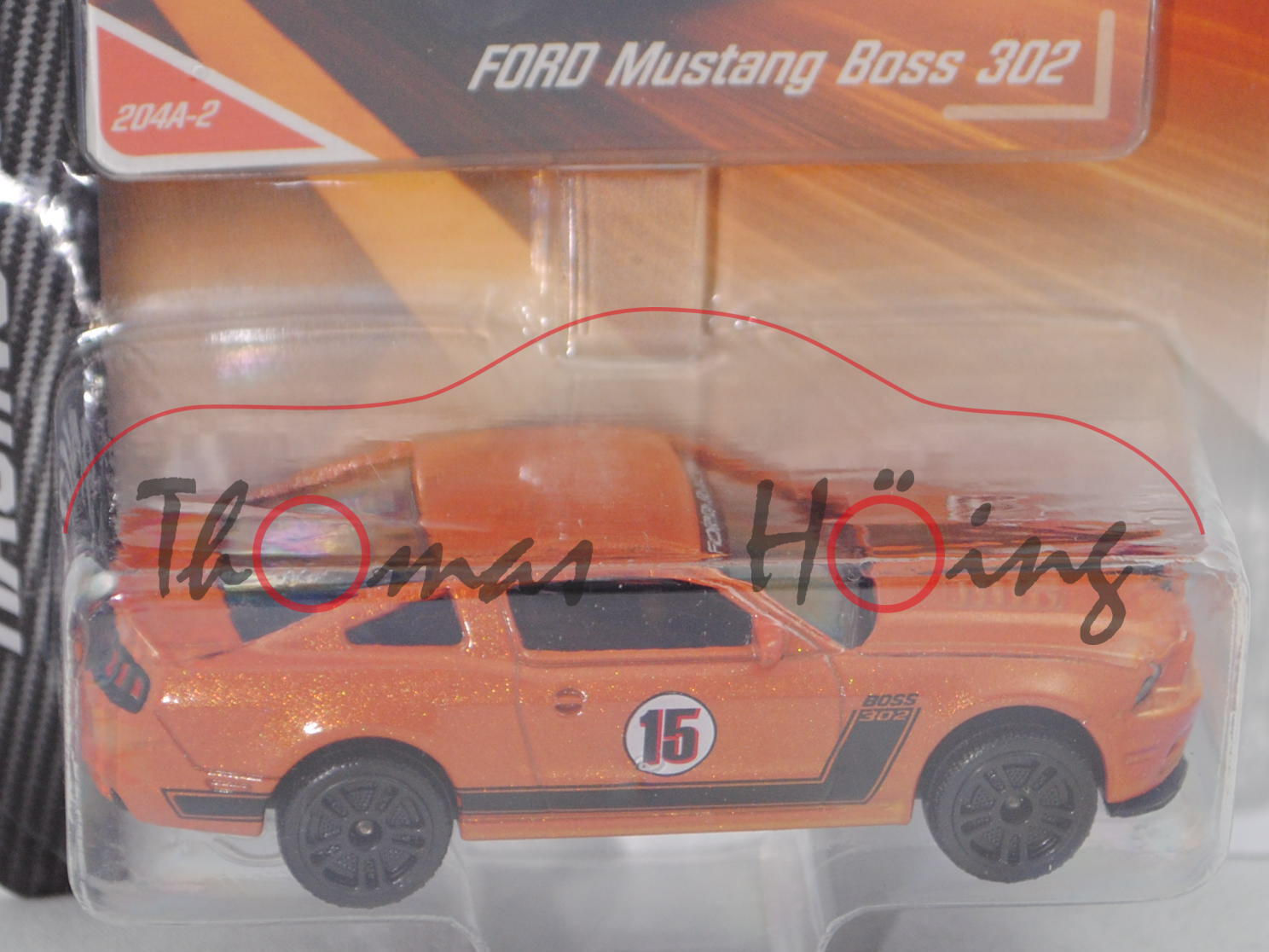 Ford Mustang Boss 302 (Typ V, 2. Gen., Mod. 12-13) (Nr. 204A), hell-orangenbraunmetallic, Nr. 204A-2