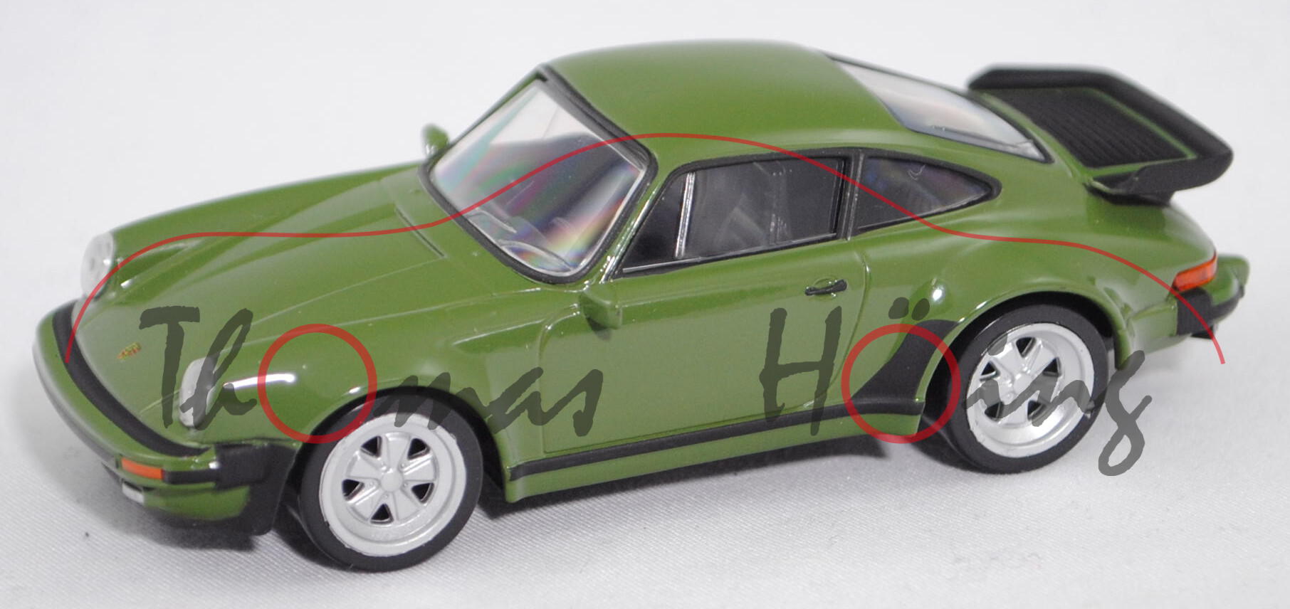 Porsche 911 Turbo 3,3 (Typ 930, Modell 1978-1980), olivgrün, Norev Jet-car / Youngtimers, 1:43, mb