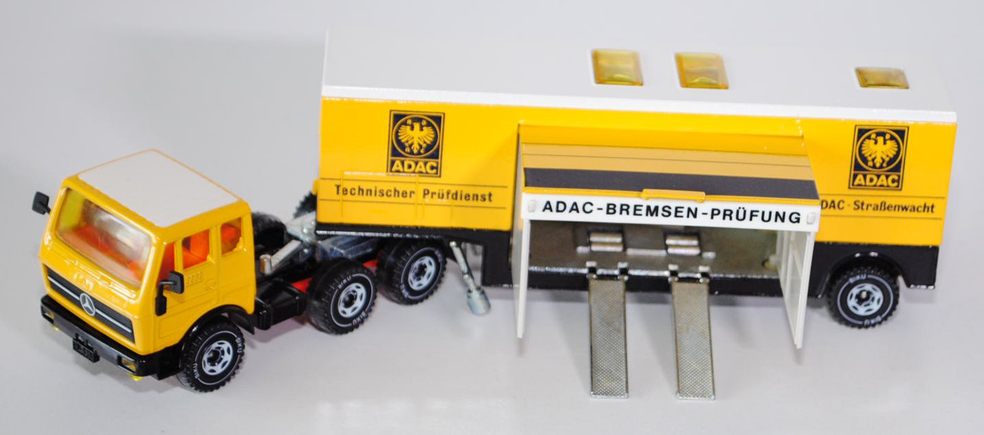 Mercedes 2232 ADAC-Prüfdienstwagen, signalgelb/schwarz/cremeweiß, ADAC / Technischer Prüfdienst / AD