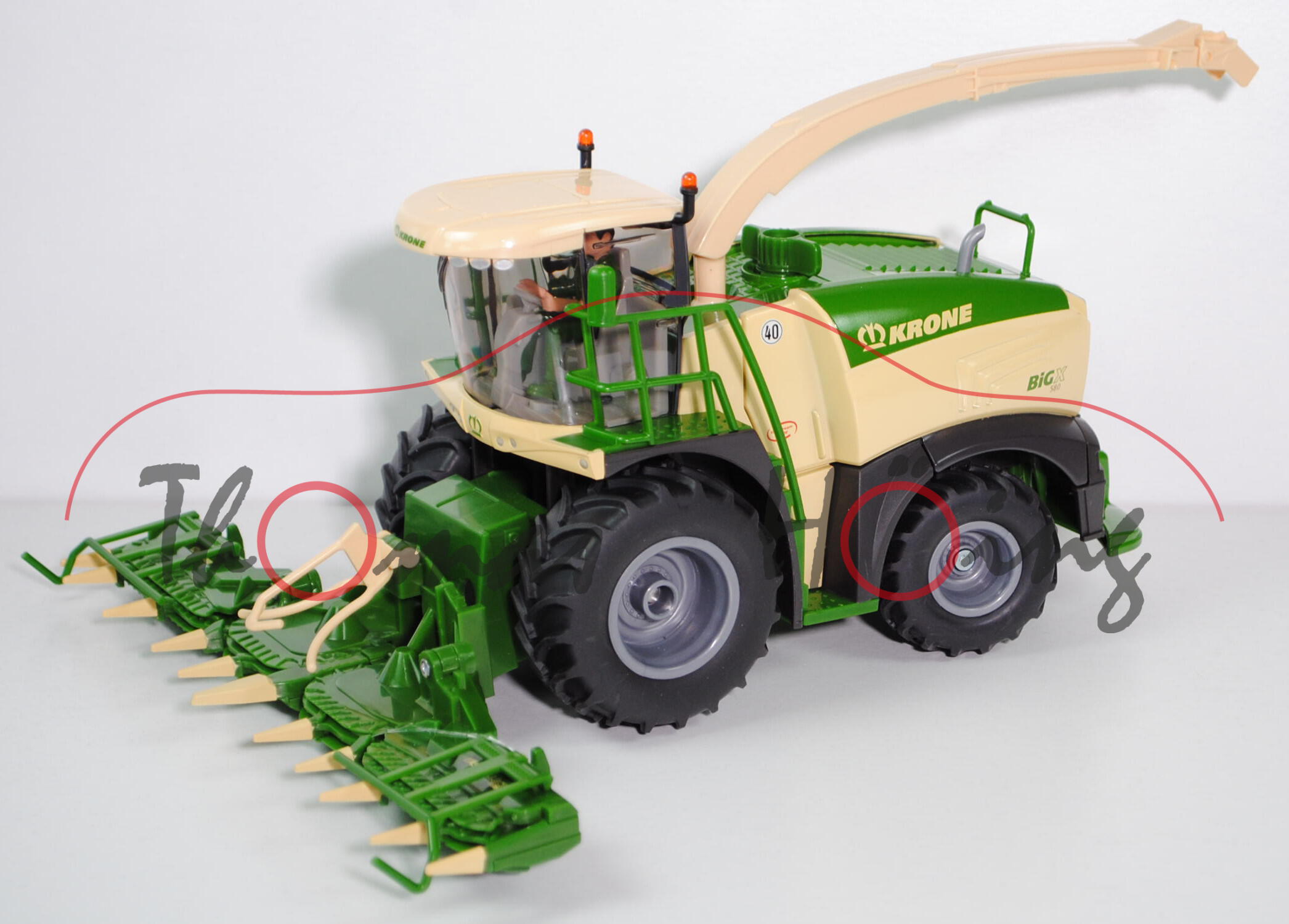 Krone BiG X 580 Maishäcksler (Modell 2013-) mit Häcksler-Vorsatz EasyCollect 750-3 (3-teilig für 10