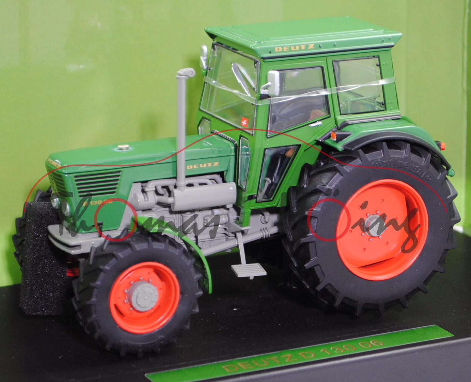 DEUTZ D 130 06 A mit Kabine (Modell 1972-1974), grün/grau, weise-toys by HOLLAND OTO, 1:32, mb