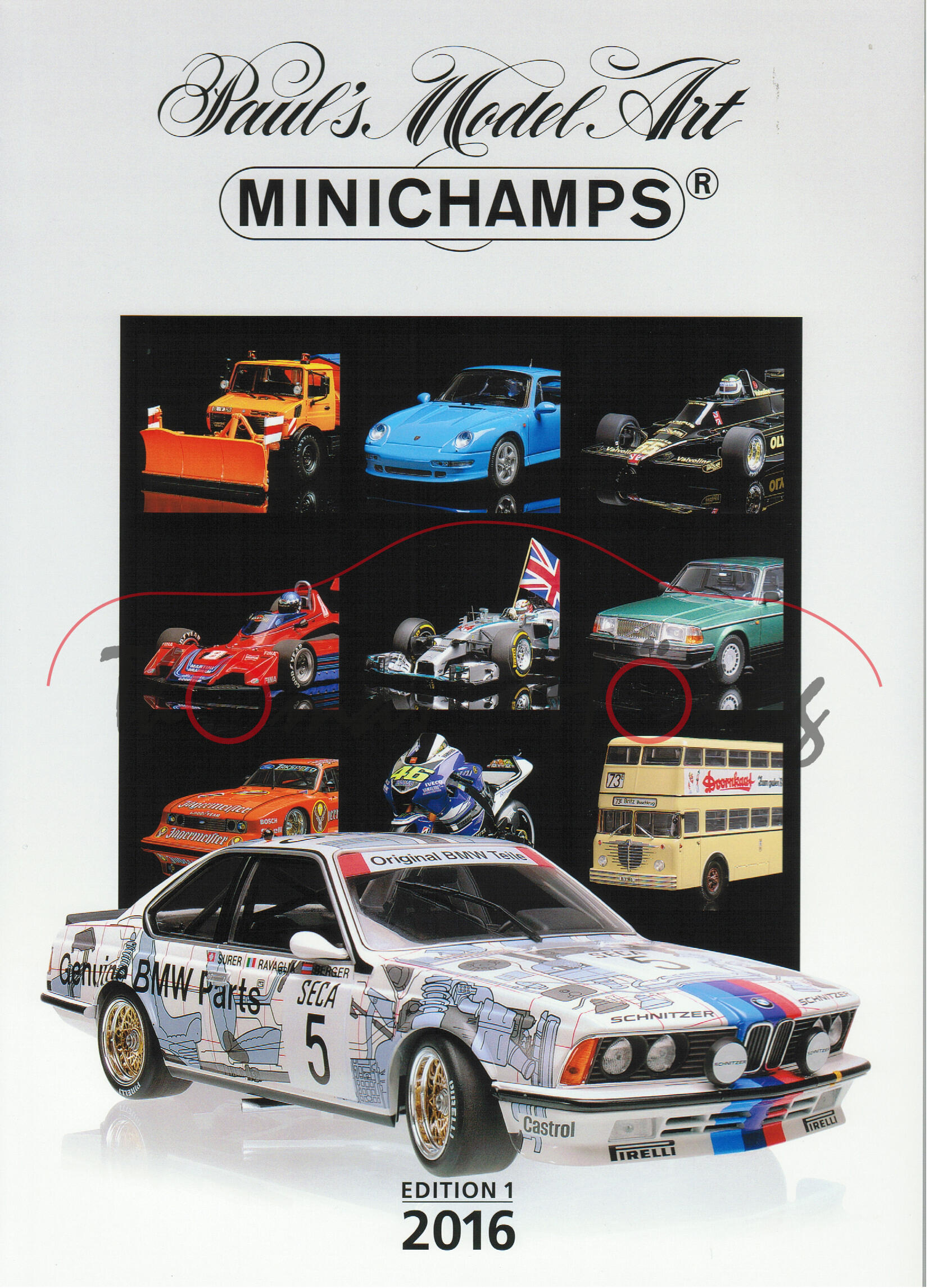 Minichamps Katalog Edition 1 2016 mit 124 Seiten DIN A4 und Katalog Resine 1 2016 mit 64 Seiten sowi