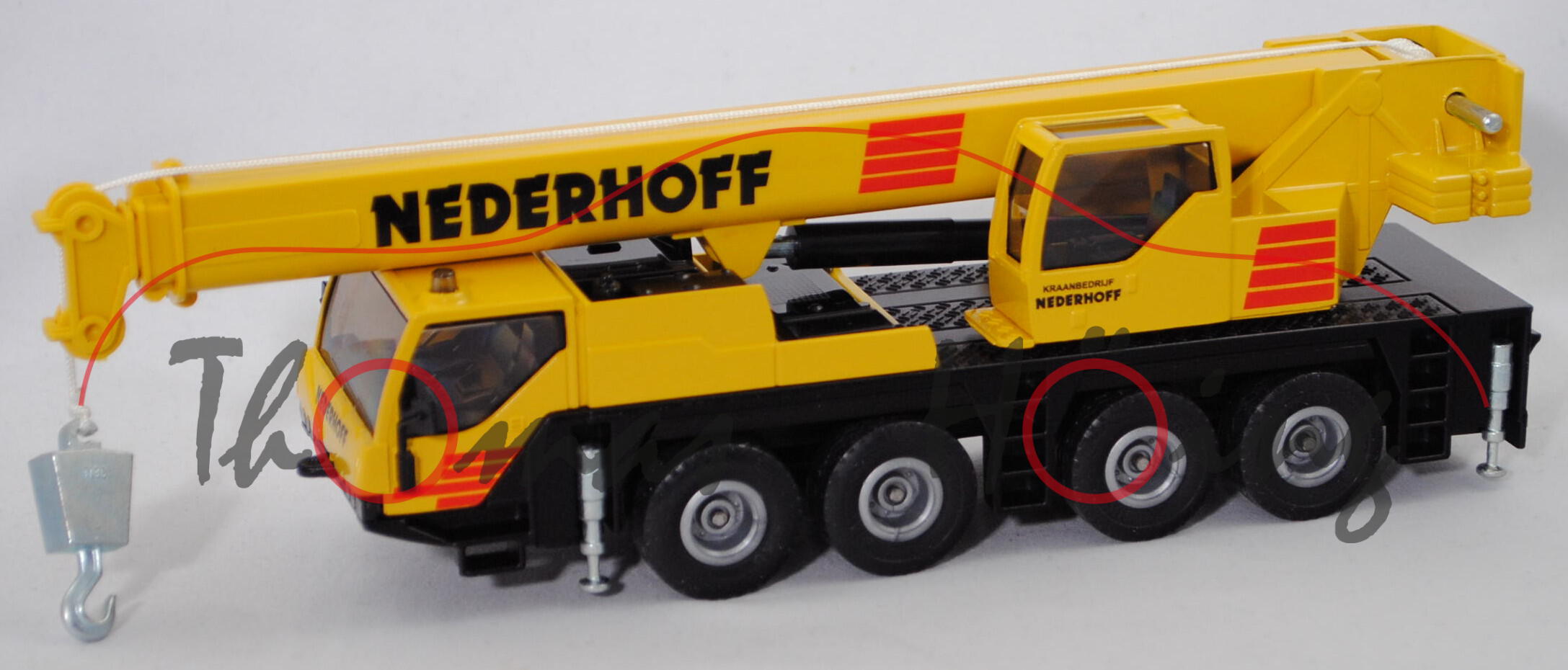 00301 NL Mobilkran Liebherr LTM 1060/2 (Modell 99-05), gelb/schwarz, NEDERHOFF, SIKU, 1:55, L17mpP