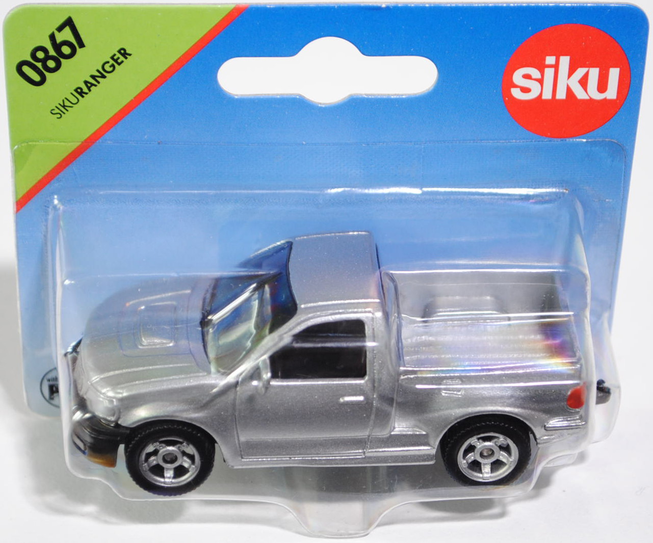 00003 SIKU RANGER (vgl. Ford F-150 TRITON Regular Cab, 11. Generation, Modell 2003-2005), weißalumin