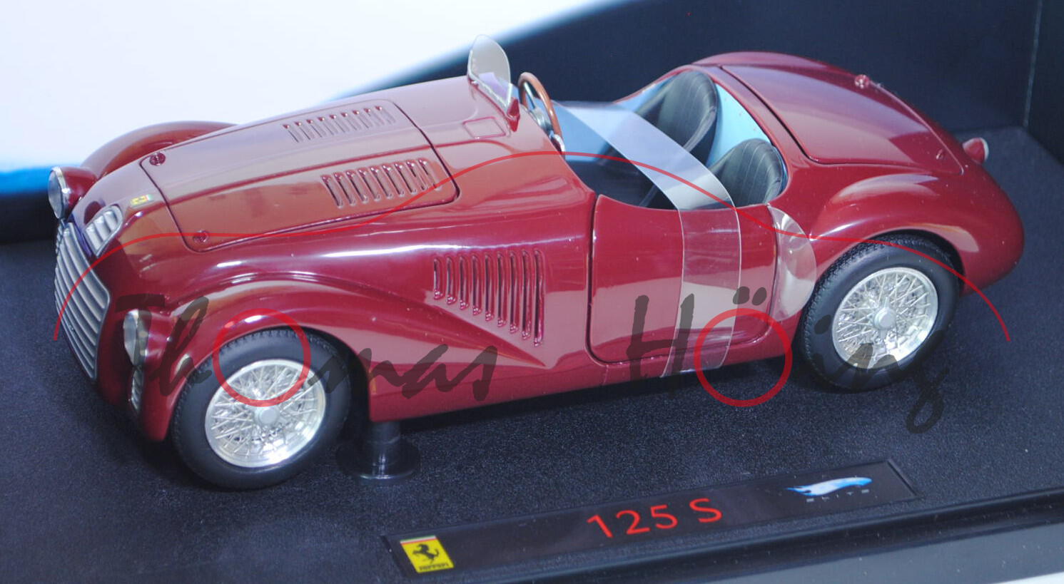 Ferrari 125 S, Modell 1947, weinrot, ELITE, 1:18, mb (Limited Edition)