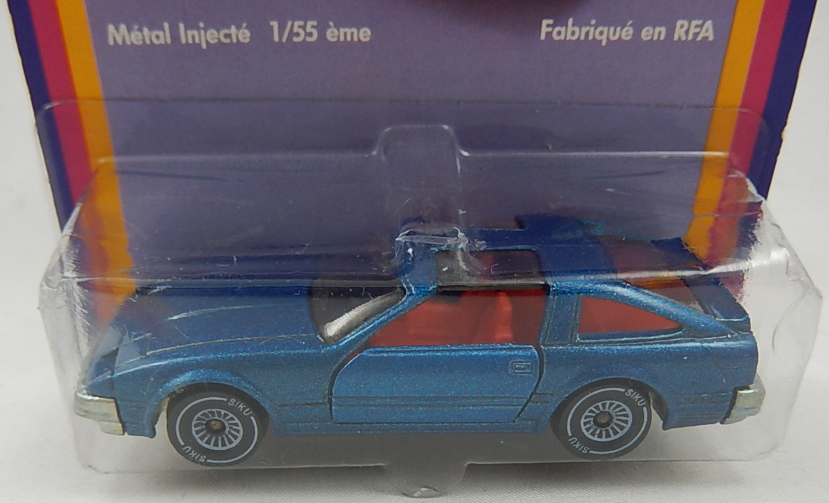 00003 Nissan 300 ZX (1. Generation 300 ZX bzw. 3. Generation Z, Z31, Modell 1984-1986), hell-grünblaumetallic, ohne CE-Zeichen, SIKU SUPER, 1:55, P20